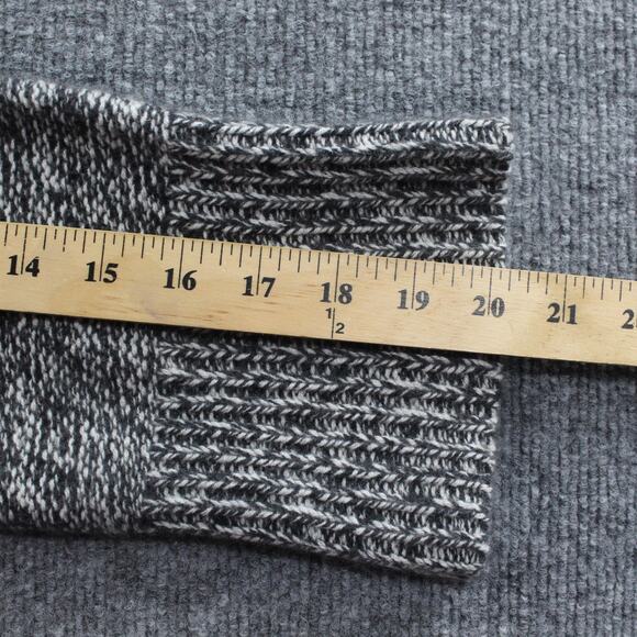 Theory Sweater Womens Large Karenia Cashmere Turtleneck Ivory Ash Pullover Chic - Picture 10 of 10